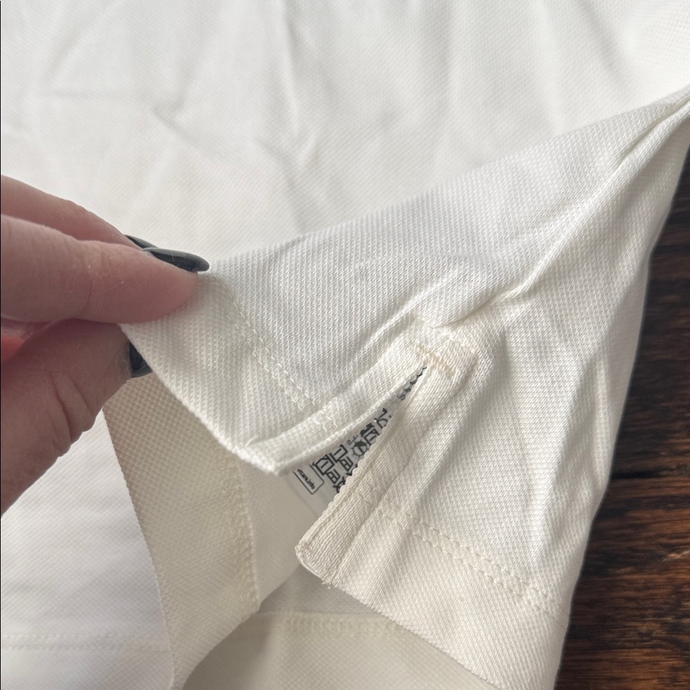 NWT Tommy Hilfiger Women's White Button Down Shirt size small. Color is Ecru - Picture 8 of 15